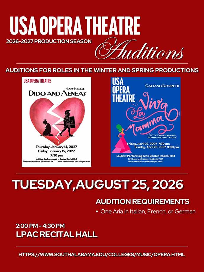 opera auditions poster
